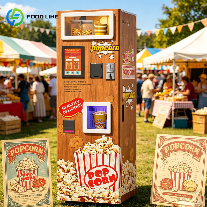 Popcorn Vending Machine - Distributeur automatique de pop-corn commercial intelligent
