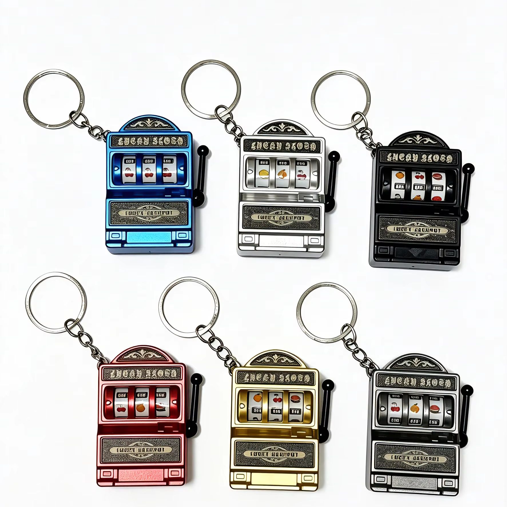 Arcade Game Jackpot - Porte-clés Mini Machine à sous Fruit