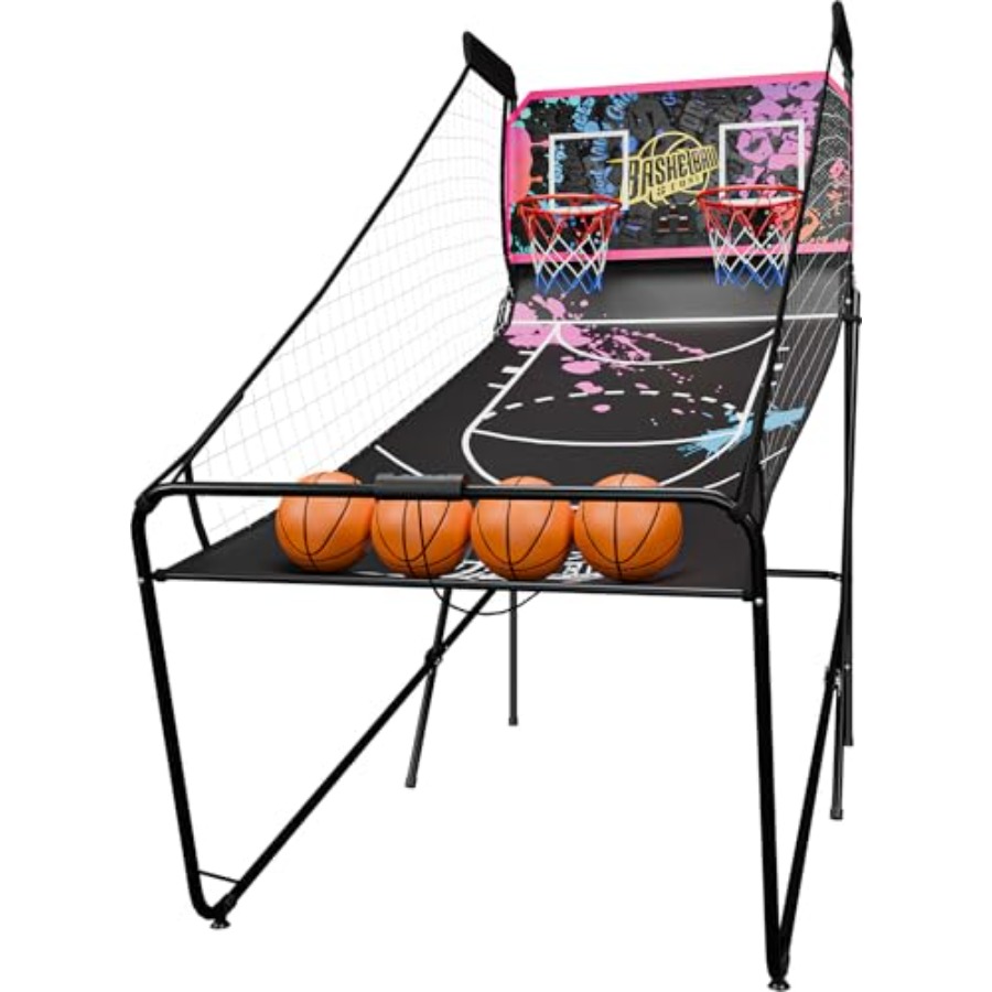 Arcade Games & Vending Co - Jeu d'arcade de basket-ball électronique pliable