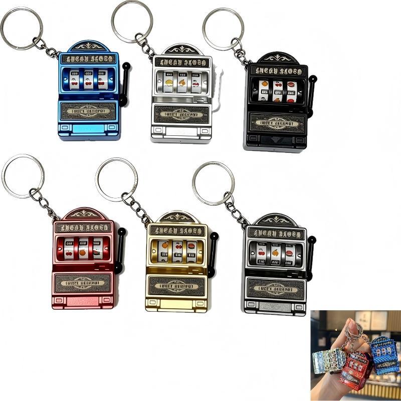 Arcade Game Jackpot - Mini porte-clés machine à sous créative,