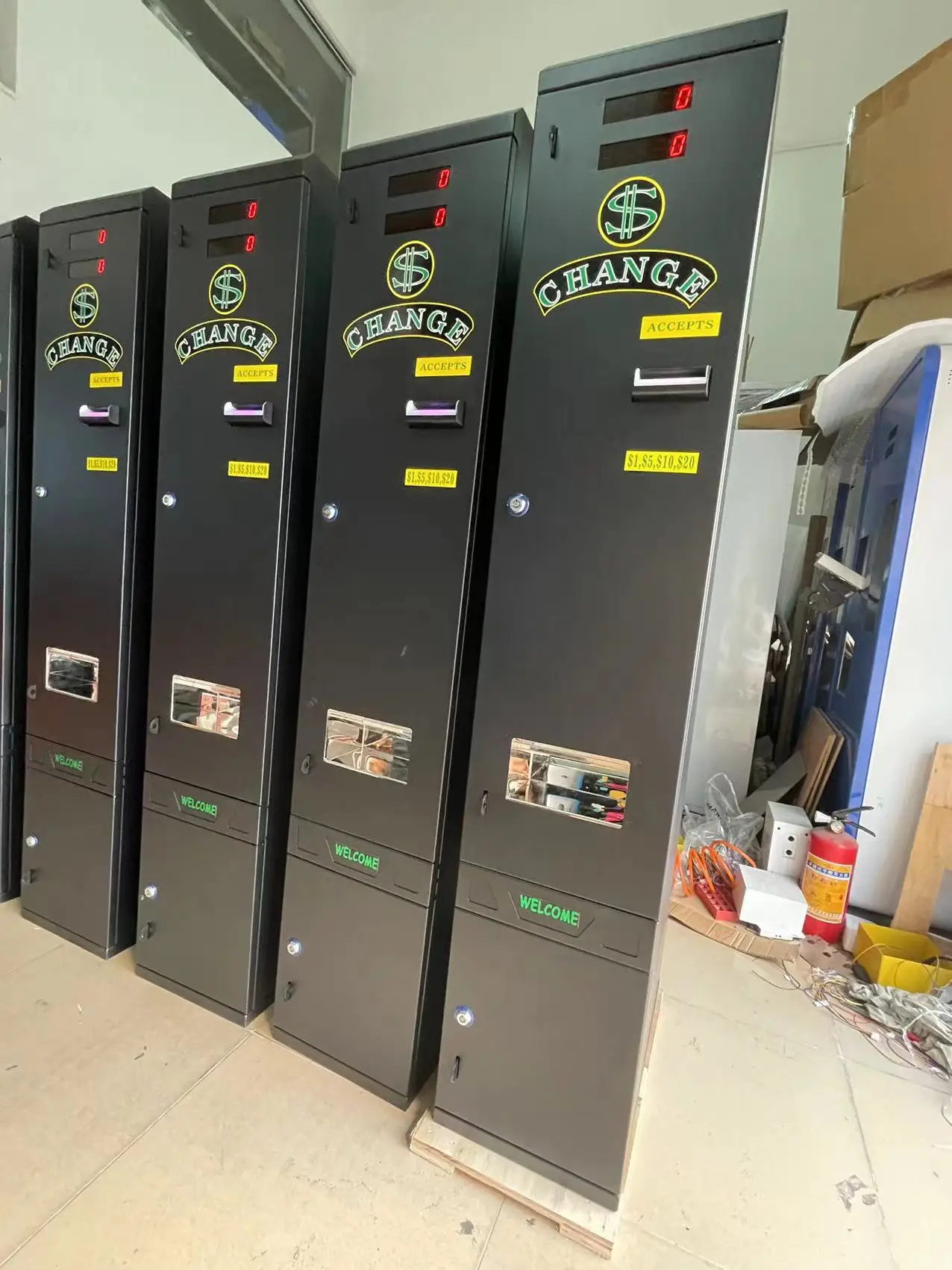 Vending Q - # Q billet et pièce à