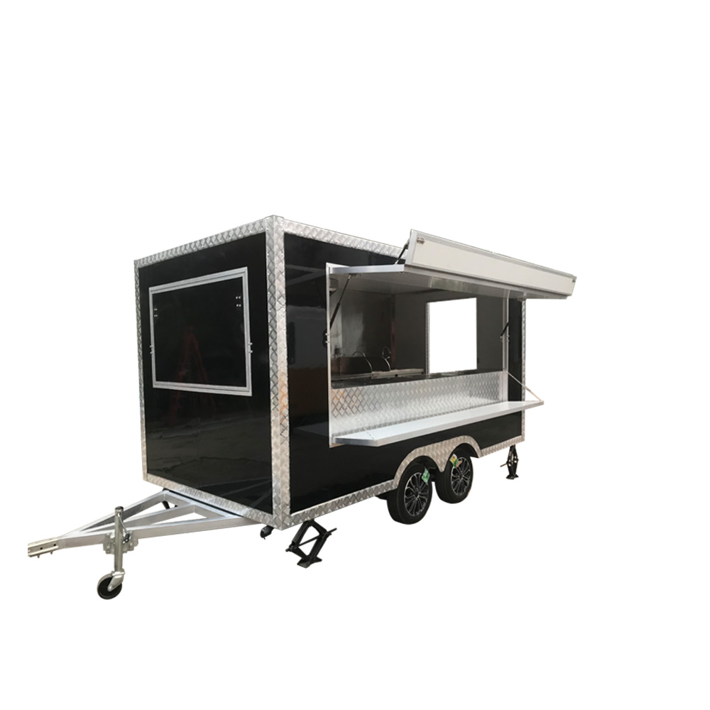 Hot Dog Vending Cart - Remorque de restauration rapide carrée de