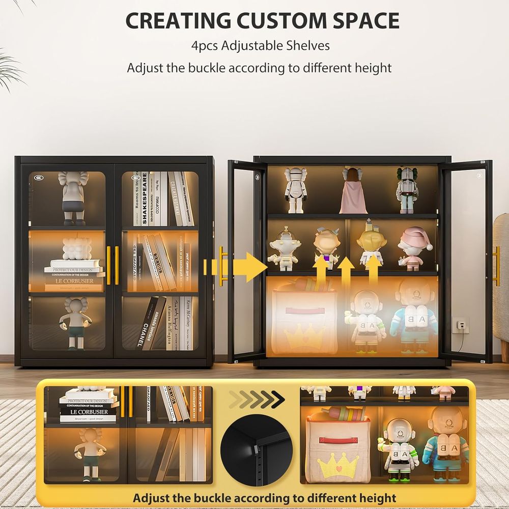 Vitrine haute de 34 pouces ave - Glass Cabinet Display avis et prix