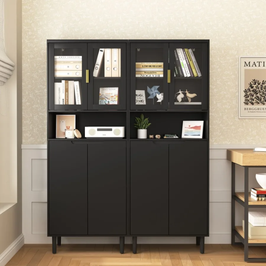 Armoire de rangement haute ave - Glass Cabinet Display avis et prix