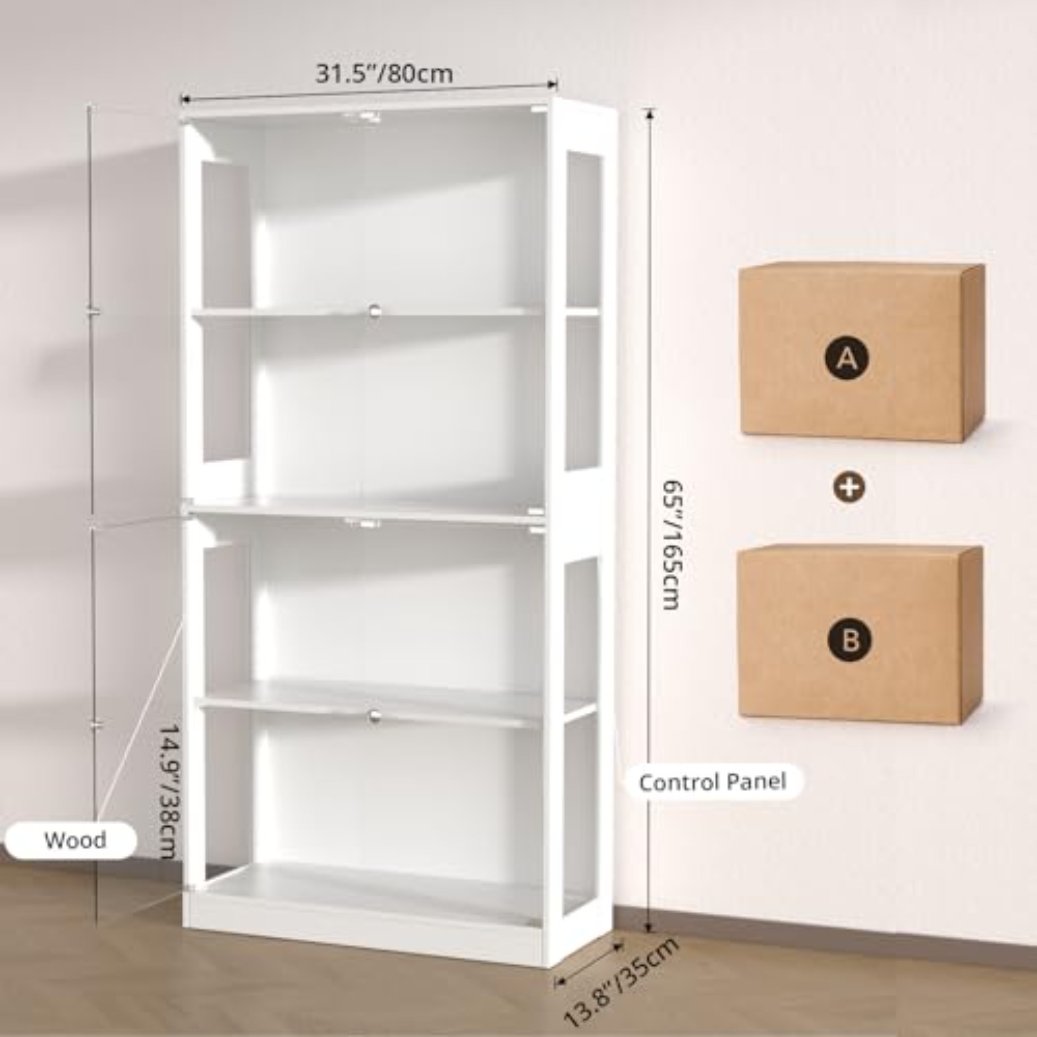 Vitrine de présentation de 65  - Glass Cabinet Display avis et prix
