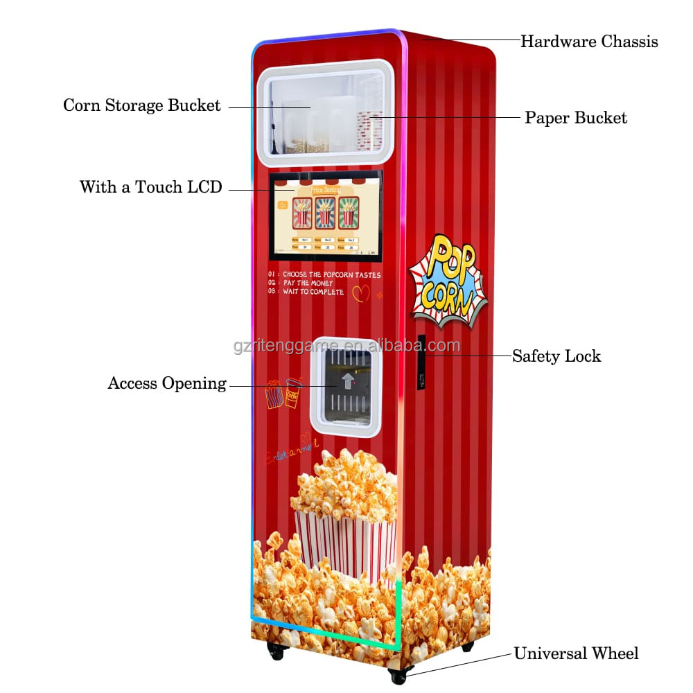 Machine à pop-corn professionn - Popcorn Vending Machine avis et prix